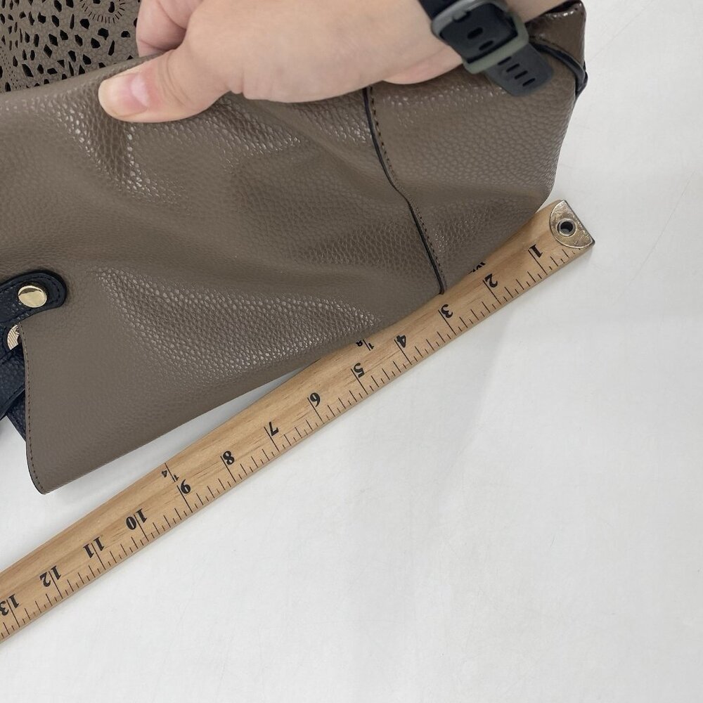 Andrew Marc Tan Beige Black Marc New York Handbag Tote Crossbody - Picture 8 of 14